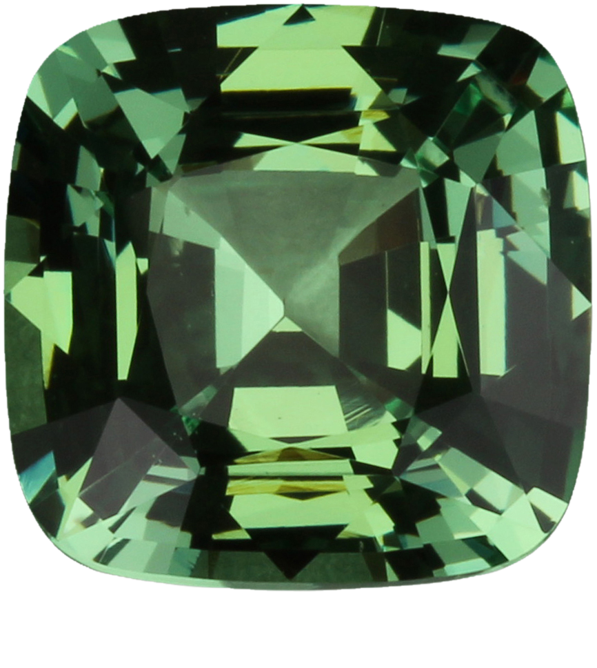 4.69ct Cushion Mint Garnet
