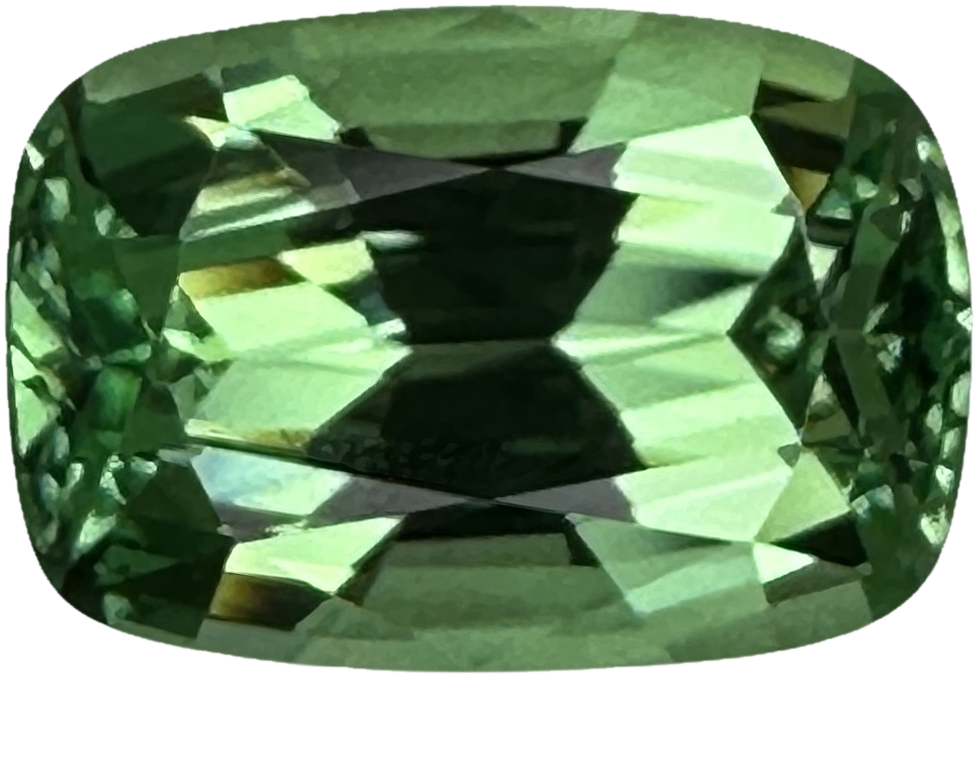 2.04ct Cushion Mint Garnet