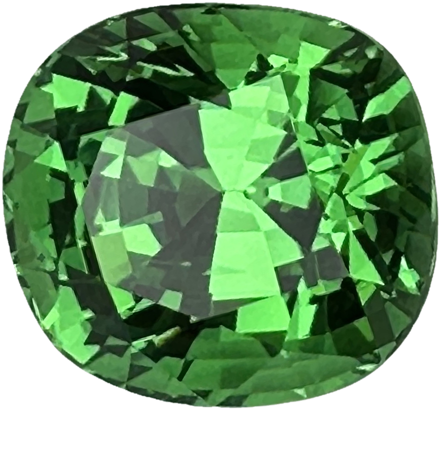 2.08ct Cushion Bright Green Tsavorite