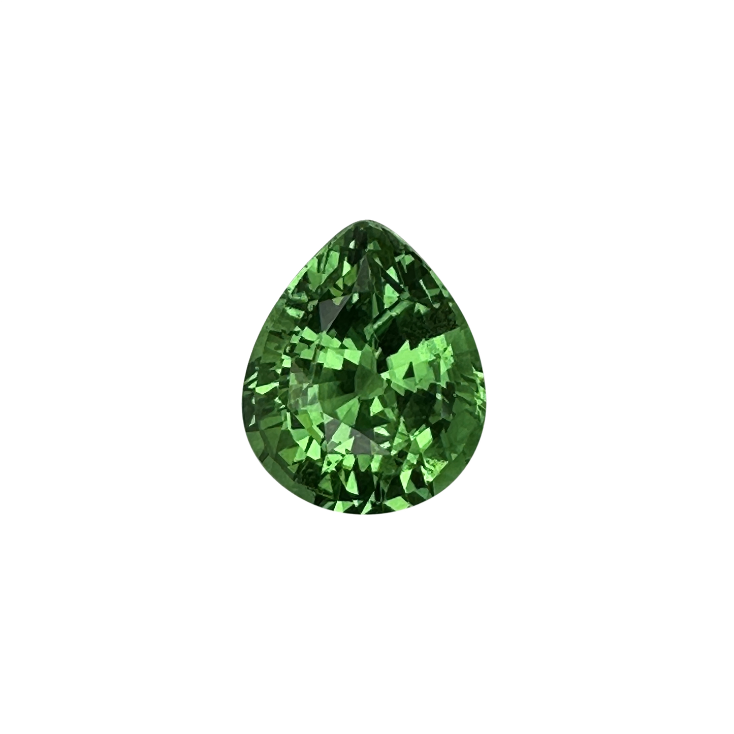 2.39ct Pear Shape Bright Green Tsavorite