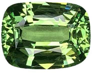 3.17ct Cushion Bright Green Tsavorite