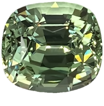 5.69ct Cushion Mint Garnet
