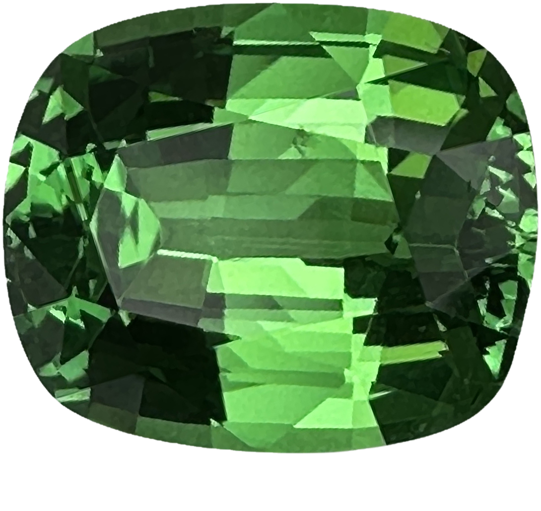 2.16ct Cushion Bright Green Tsavorite