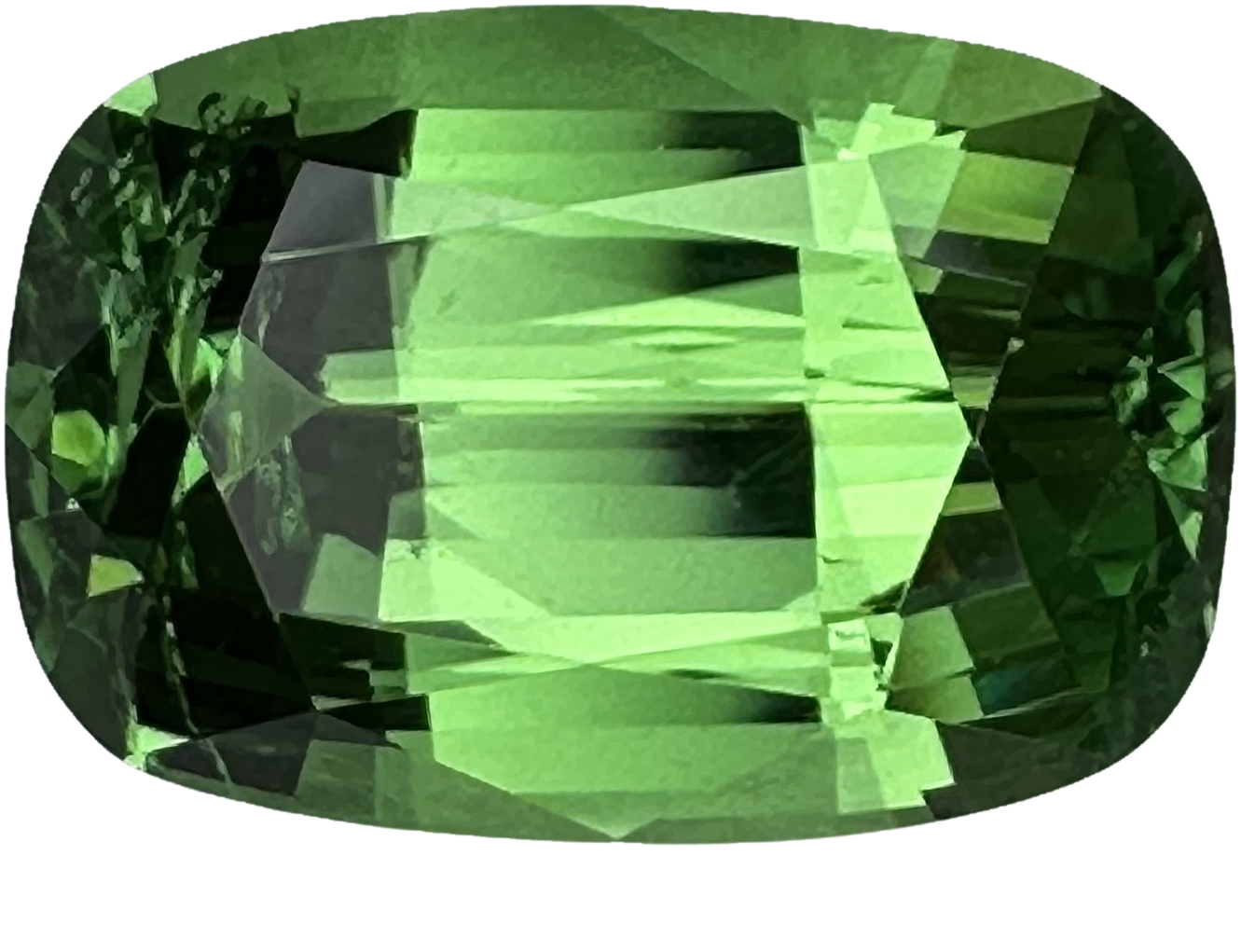 3.13ct Cushion Bright Green Tsavorite