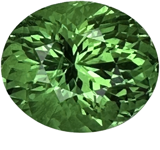 3.07ct Oval Bright Green Tsavorite