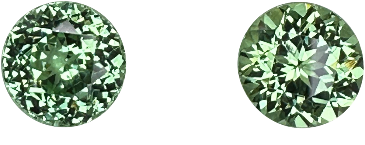 9mm Round Light Mint Green Tsavorite