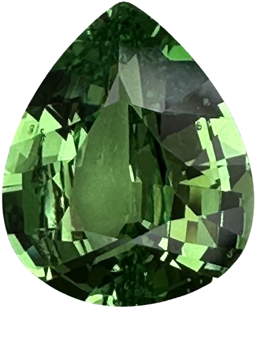 2.05ct Pear Shape Bright Green Tsavorite