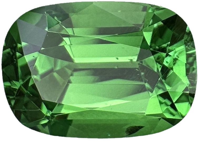 2.3ct Cushion Bright Green Tsavorite