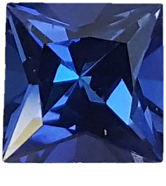 6mm Princess Cut AAA Color Tanzanite