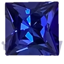6mm Princess Cut AAA Color Tanzanite