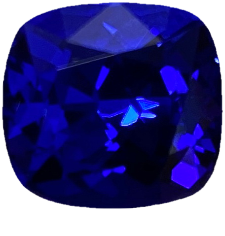 6.76ct Cushion AAA Color Tanzanite