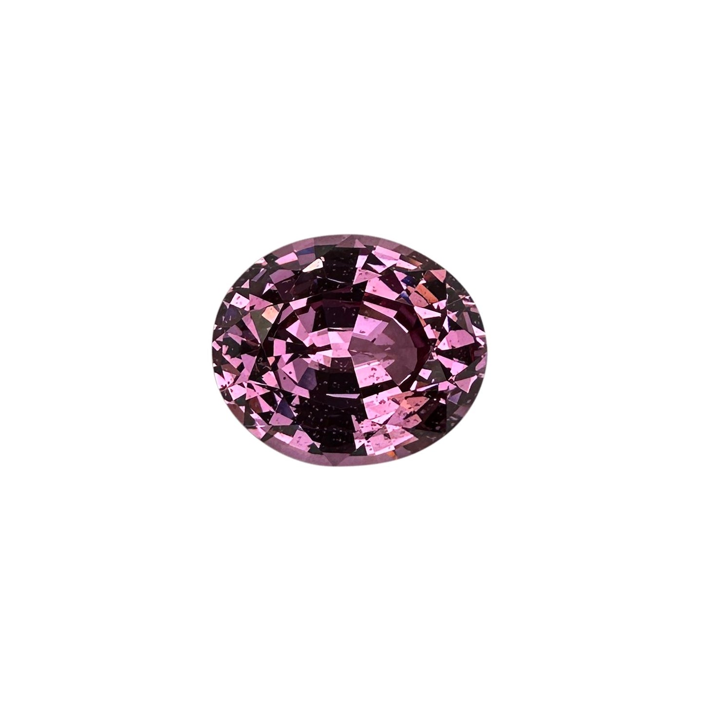 6.33ct Oval Light Pink Malaya Garnet