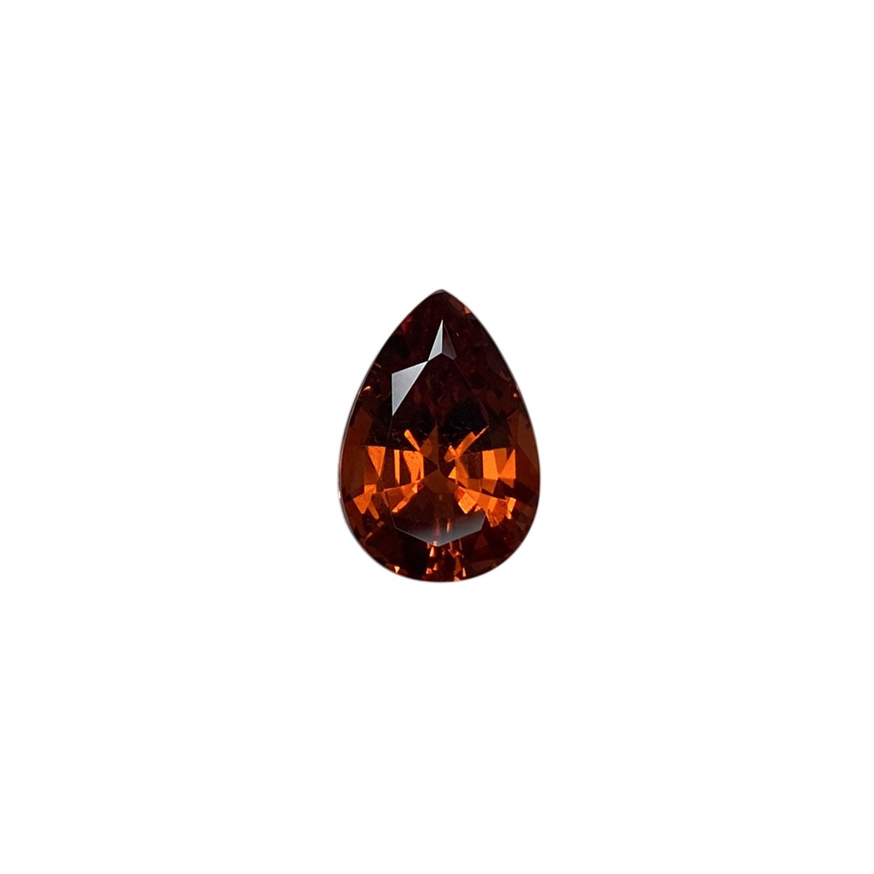 Pear Shape Deep Orange Spessartite