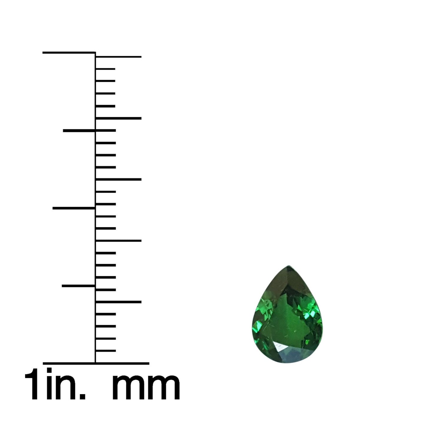 1.03ct Pear Shape Fine Intense Green Tsavorite