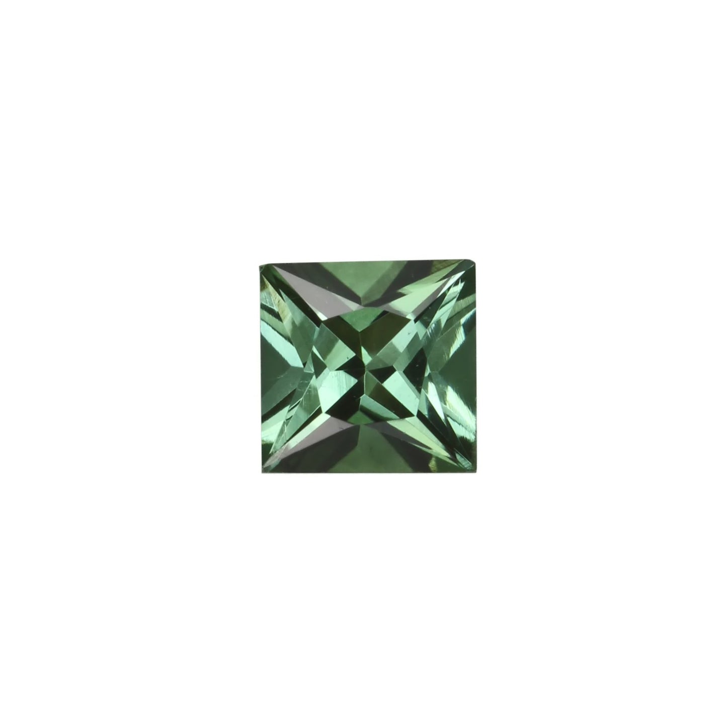 5.5mm Princess Cut Mint Green Tourmaline