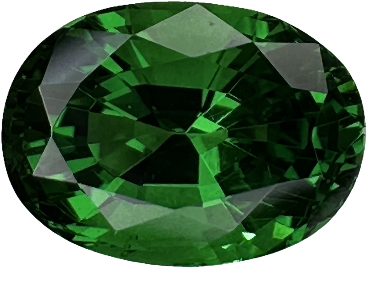 2.2ct Oval Fine Intense Green Tsavorite