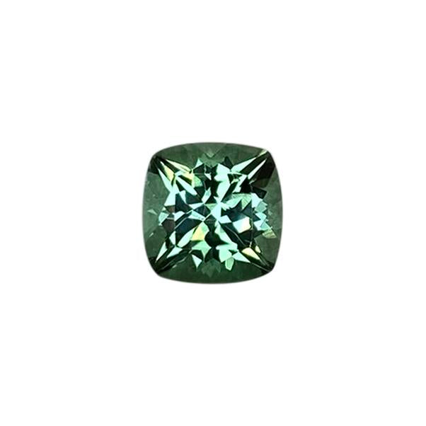 6.5mm Cushion Light Blue Green Tourmaline