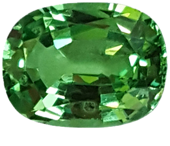 1.14ct Cushion Light Green Tsavorite