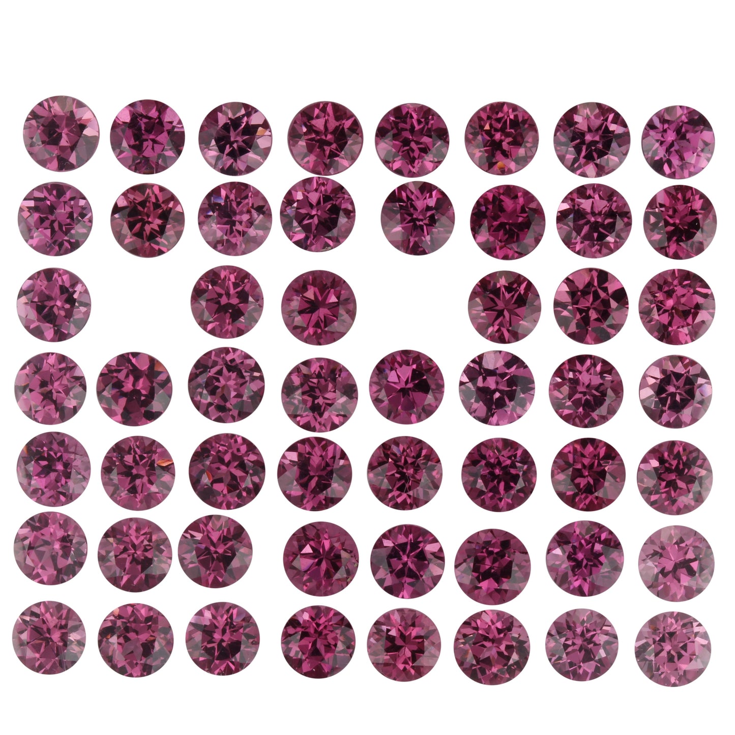 5.0mm Round Magenta Rhodolite