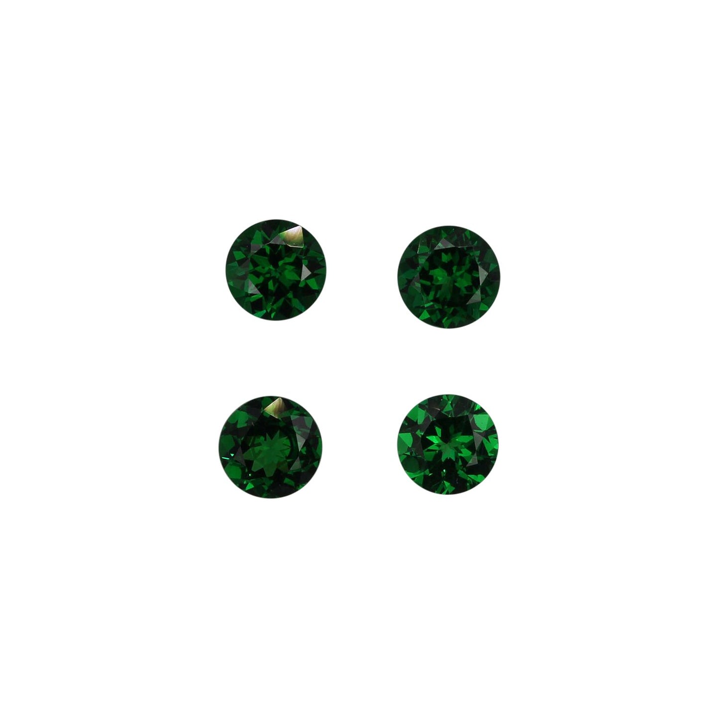 5.25mm Round Fine Intense Green Tsavorite