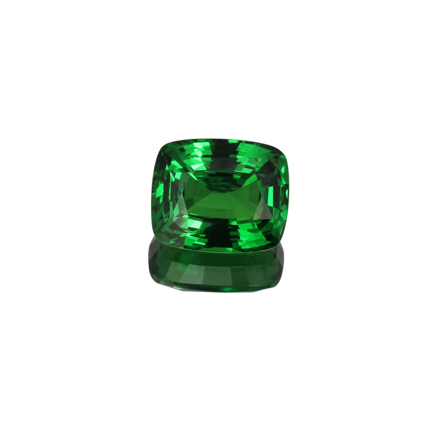 5.09ct Cushion Fine Intense Green Tsavorite