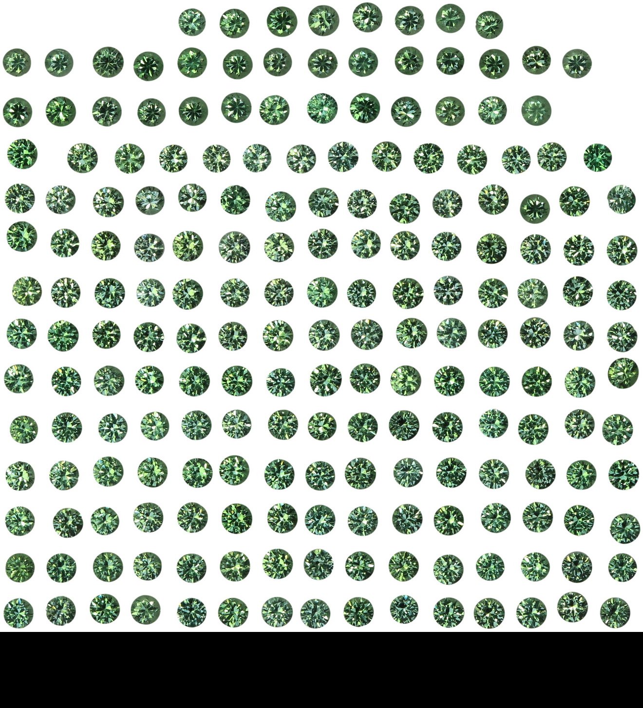 1.75mm Round Light Mint Green Tsavorite
