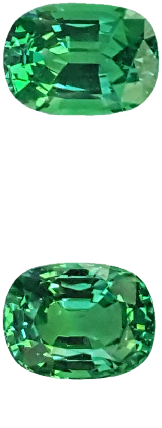 8x6mm Cushion Bright Green Tsavorite