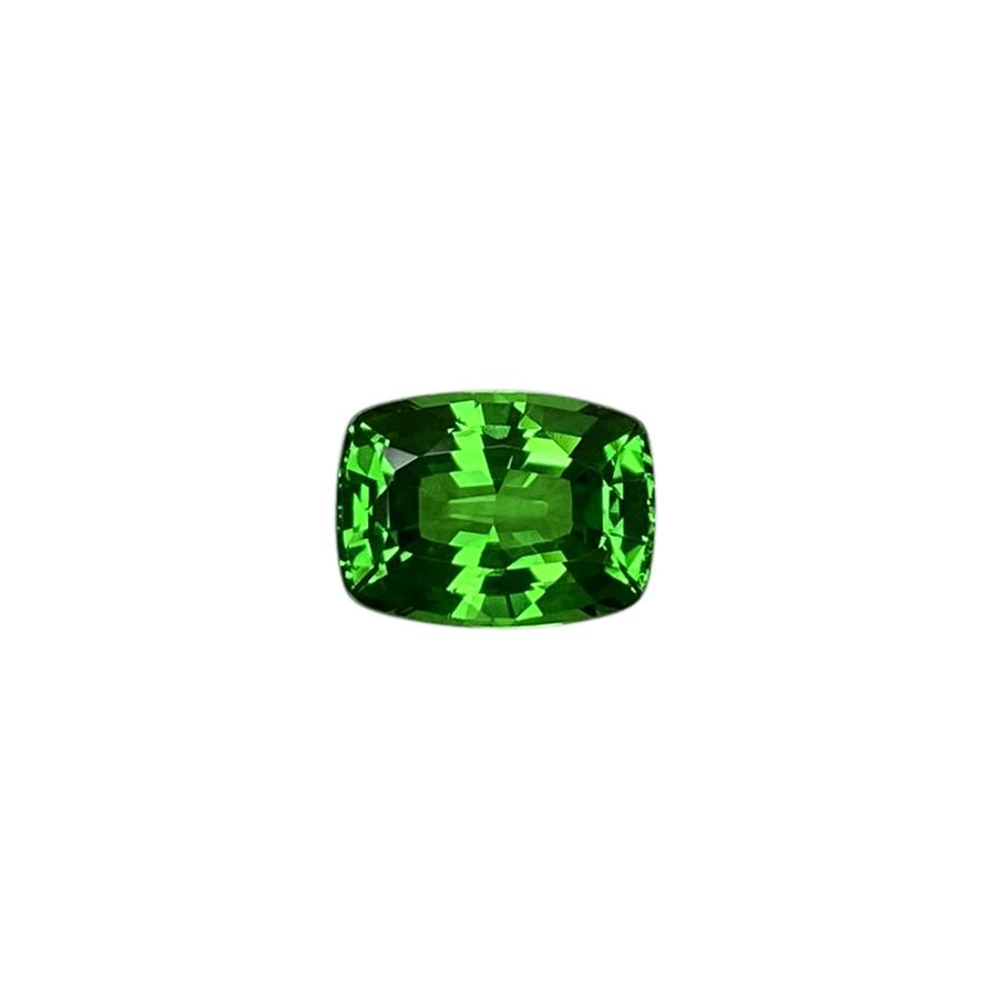 1.96ct Cushion Fine Intense Green Tsavorite