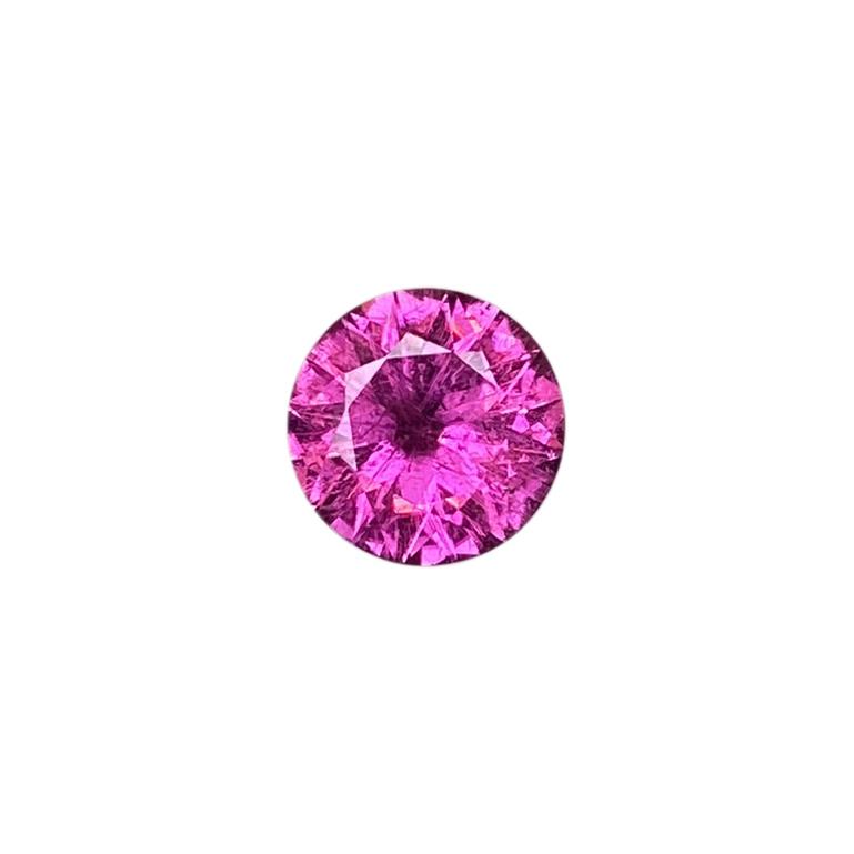 9.8mm Round Fuchsia Color Rubellite