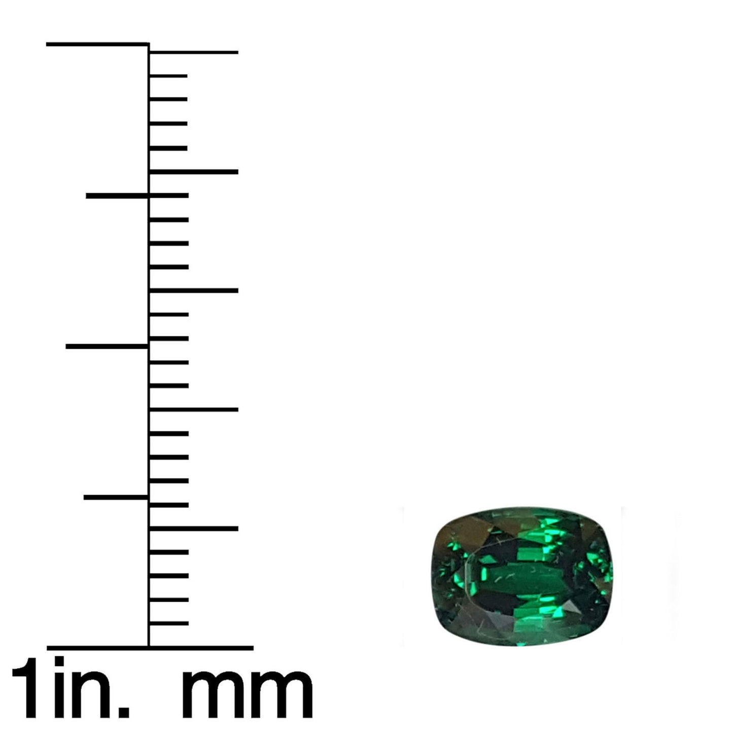 2.2ct Cushion Saturated Minty Green Tsavorite
