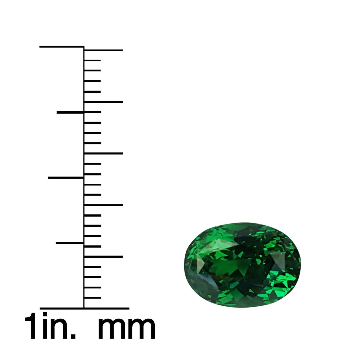 4.51ct Oval Fine Intense Green Tsavorite