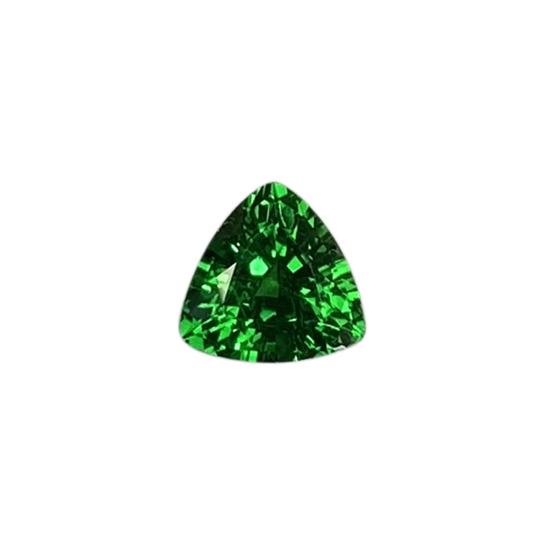 5.8mm Trillion Fine Intense Green Tsavorite