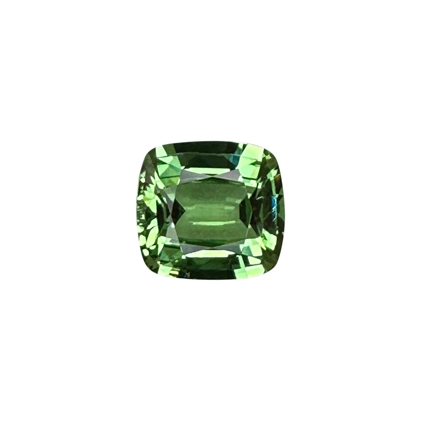 2.56ct Cushion Bright Yellowish Green Tsavorite