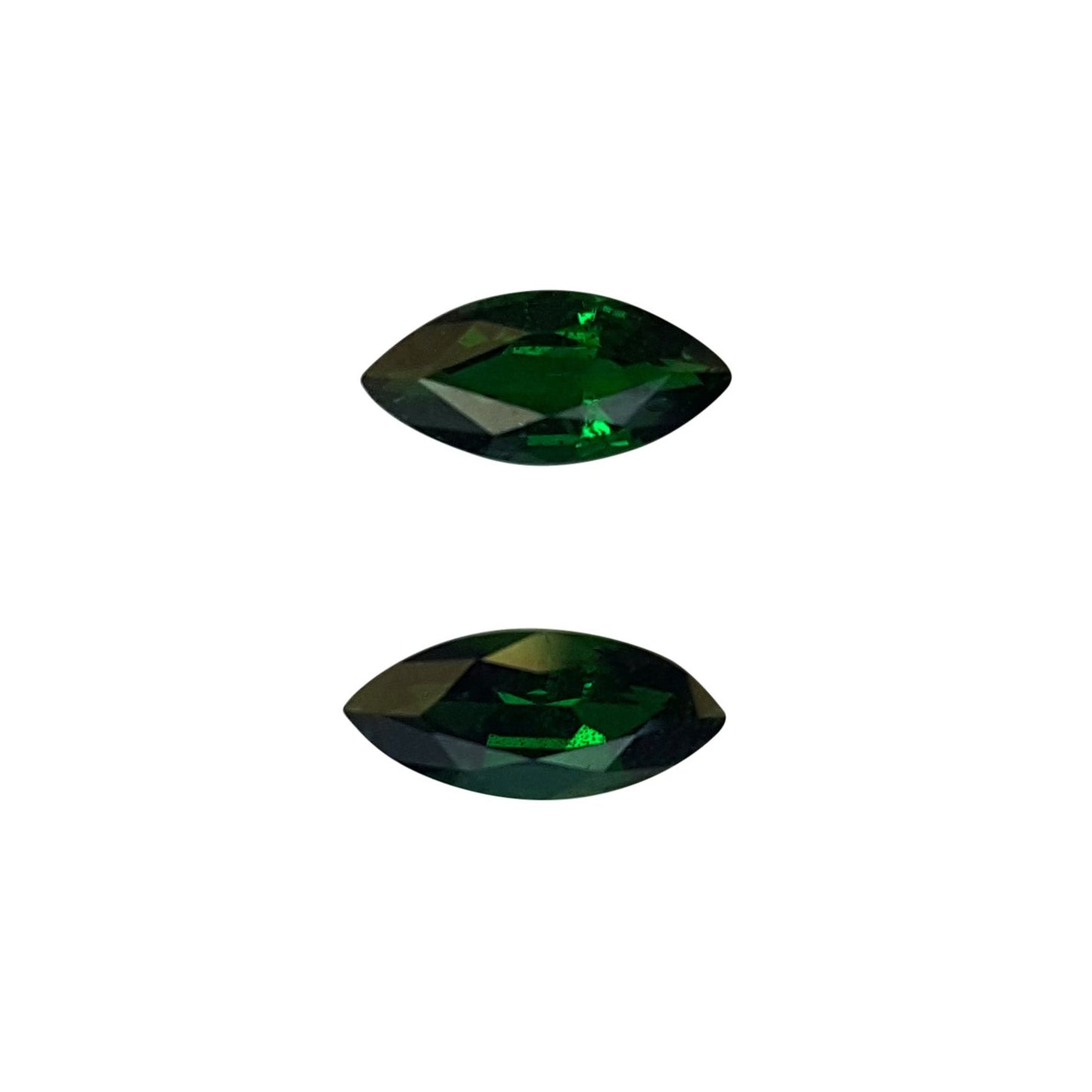 9x4.3mm Marquise Deep Saturated Green Tsavorite Pair