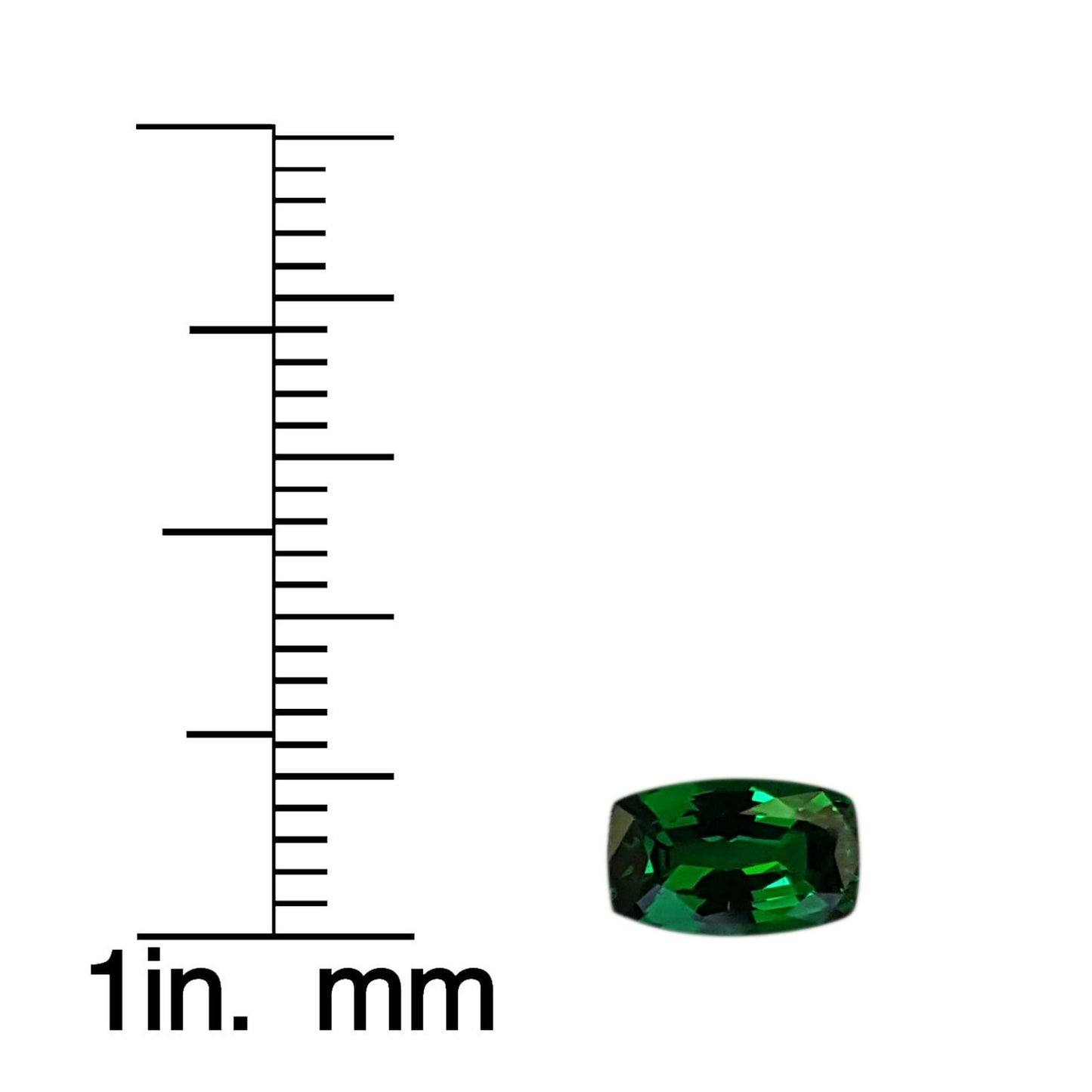 1.17ct Cushion Fine Intense Green Tsavorite