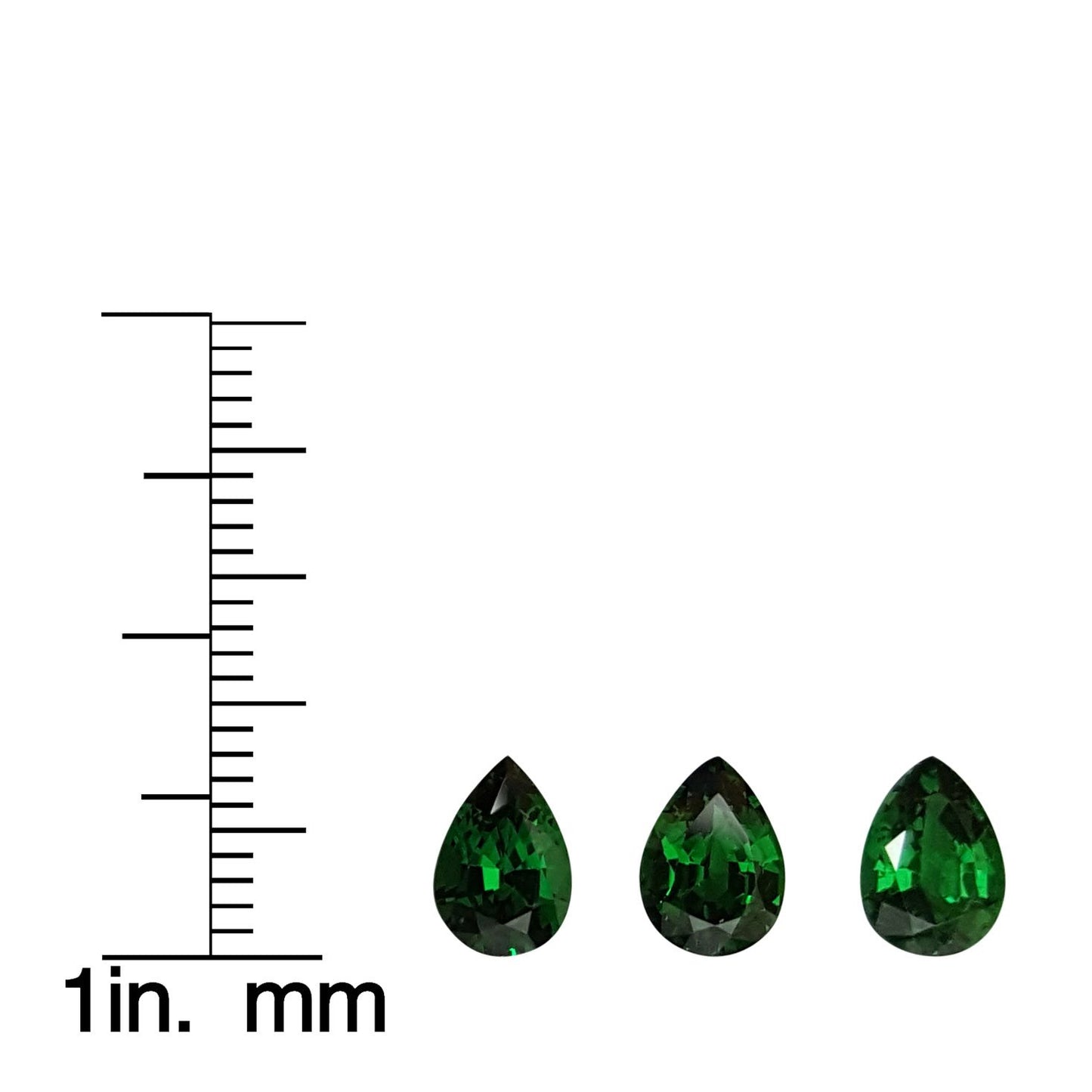 3.08ct Pear Shape Fine Saturated Green Tsavorite