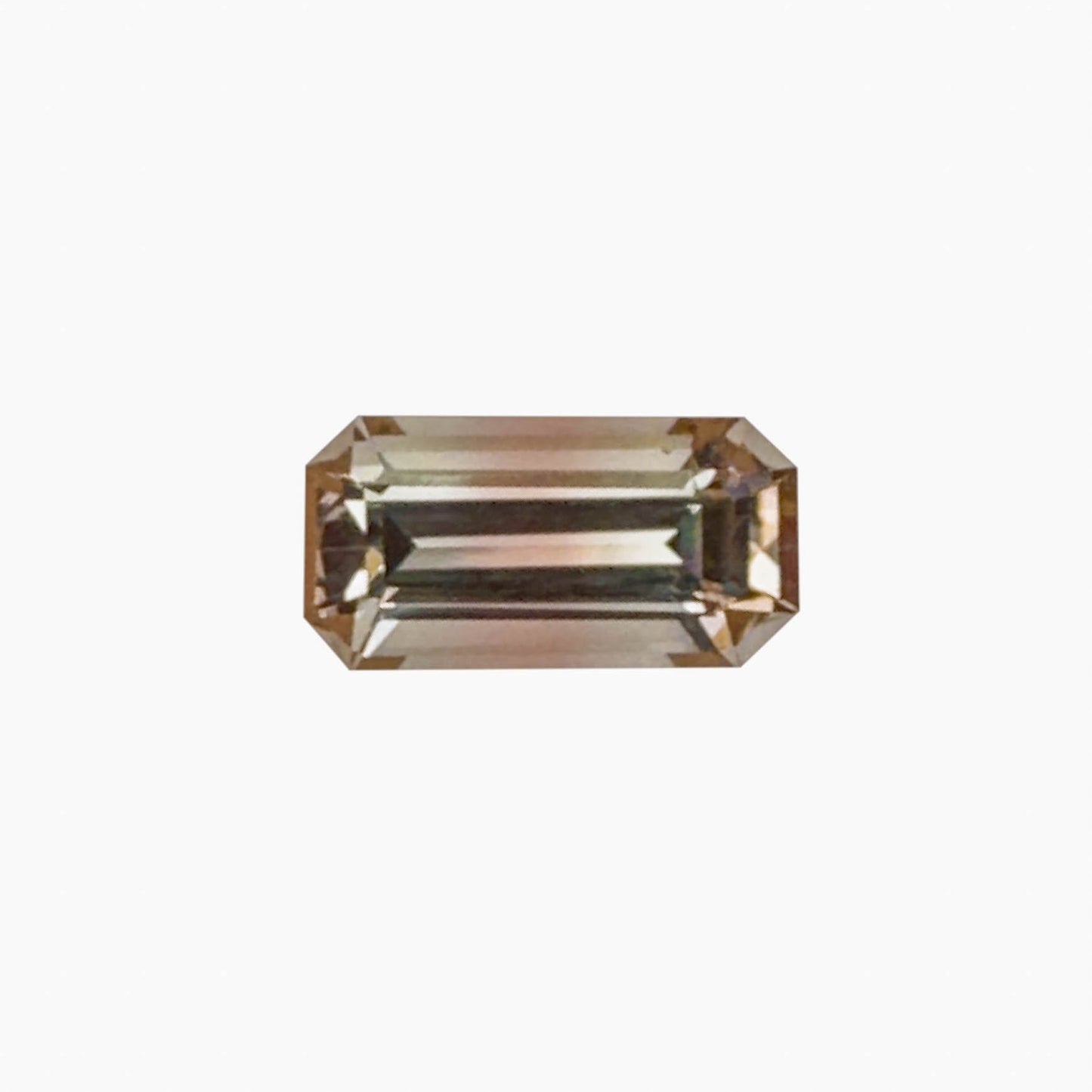 4.79ct Emerald Cut Peach-Pink Tourmaline
