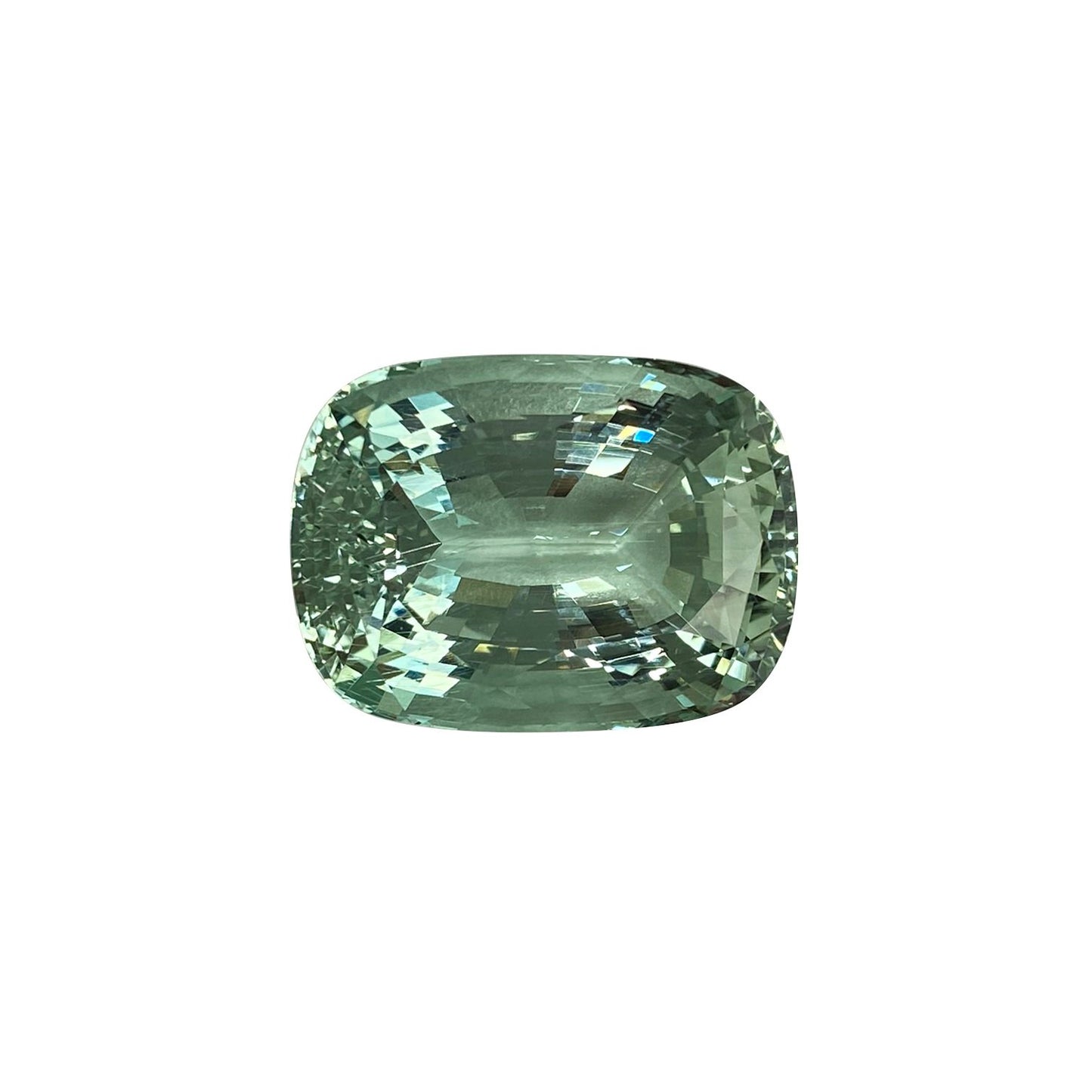35.83ct Cushion Green Aquamarine