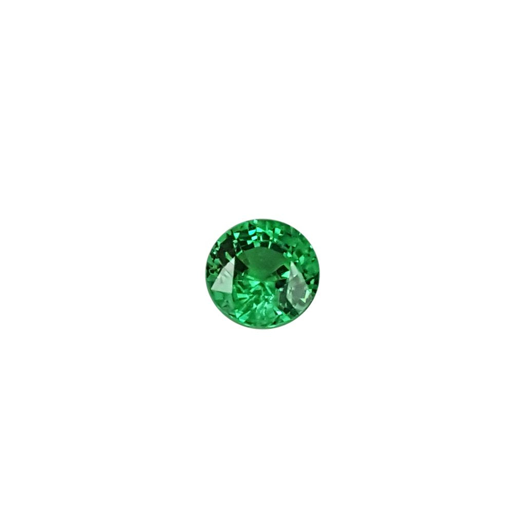 6.7mm Round Light Green Tsavorite