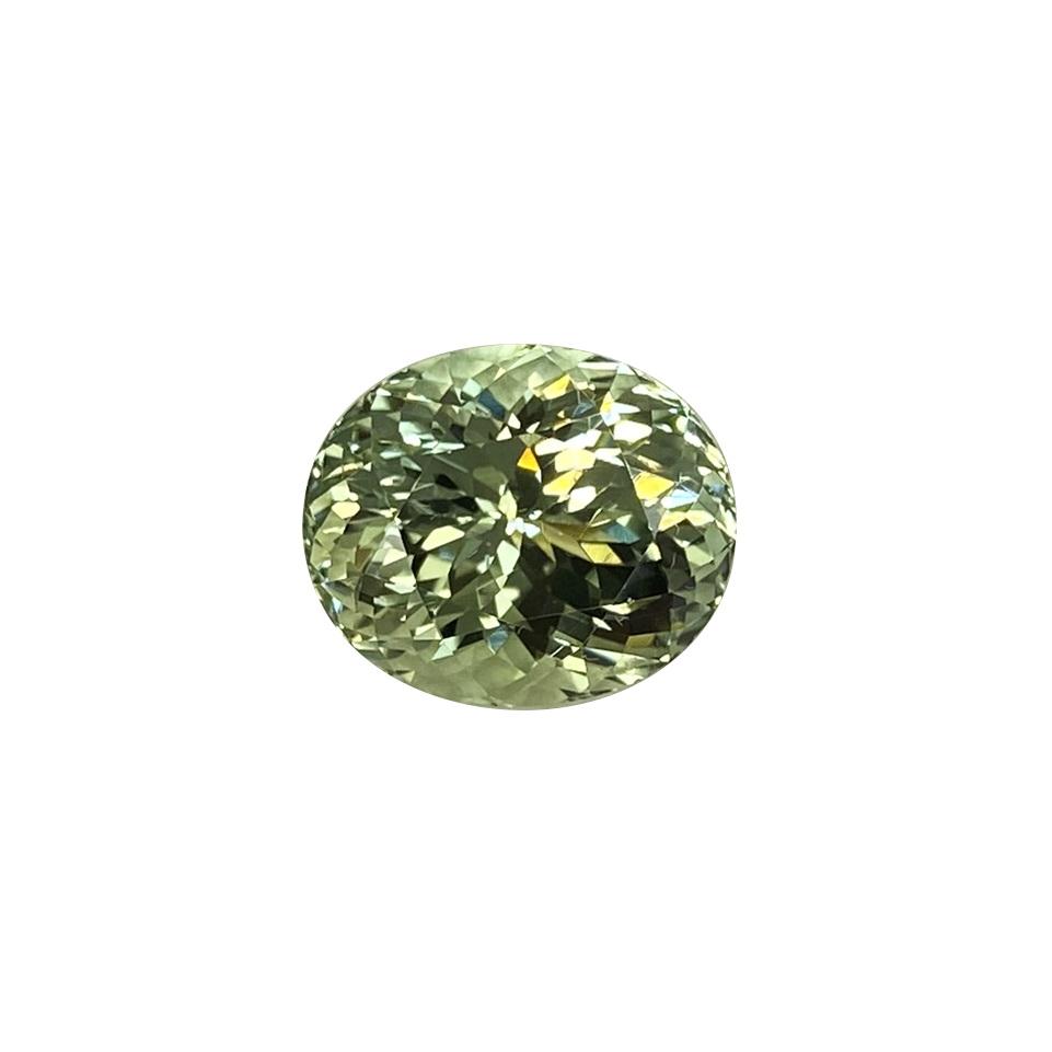 9.1ct Oval Light Mint Green Tourmaline
