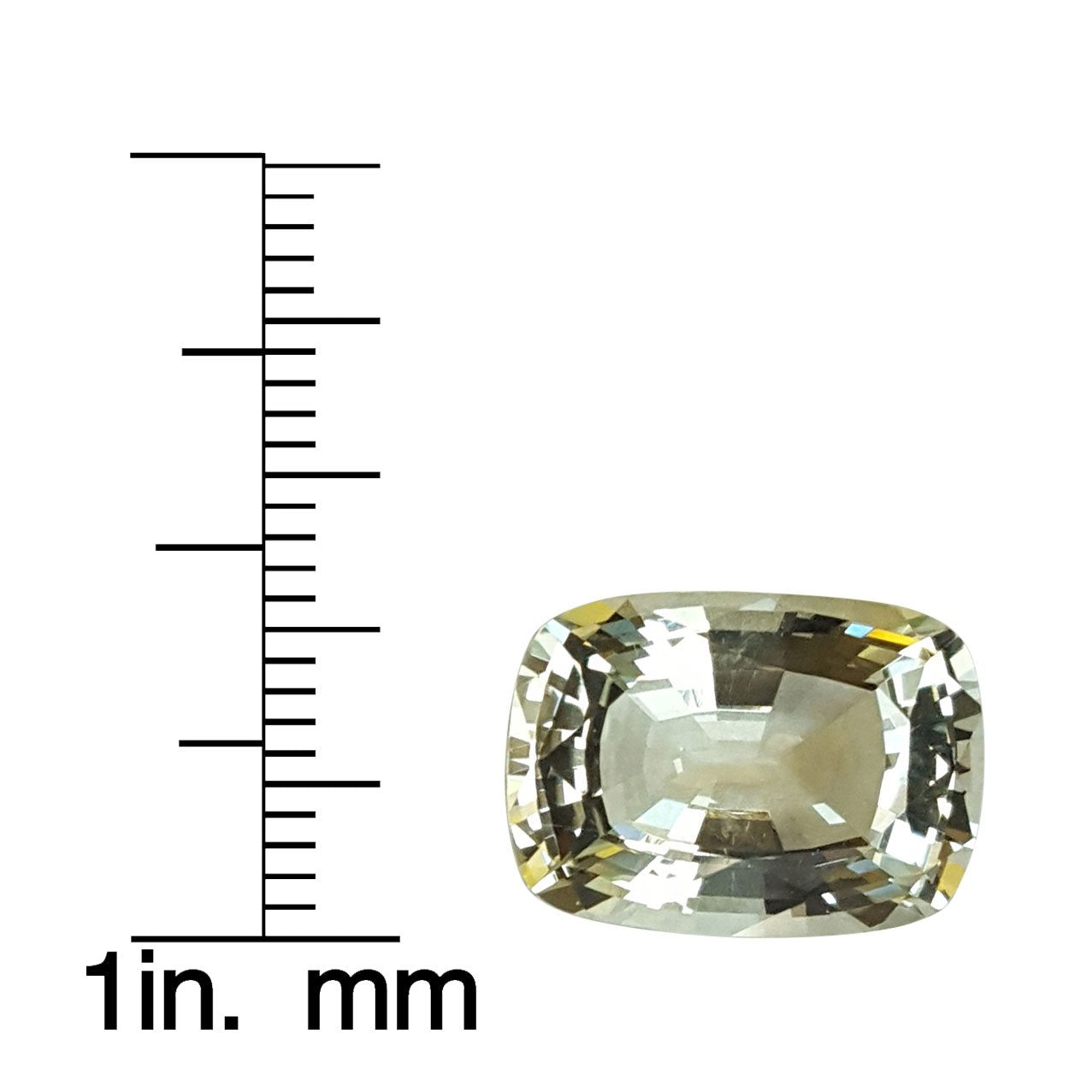 7.38ct Cushion Almost Colorless Aquamarine