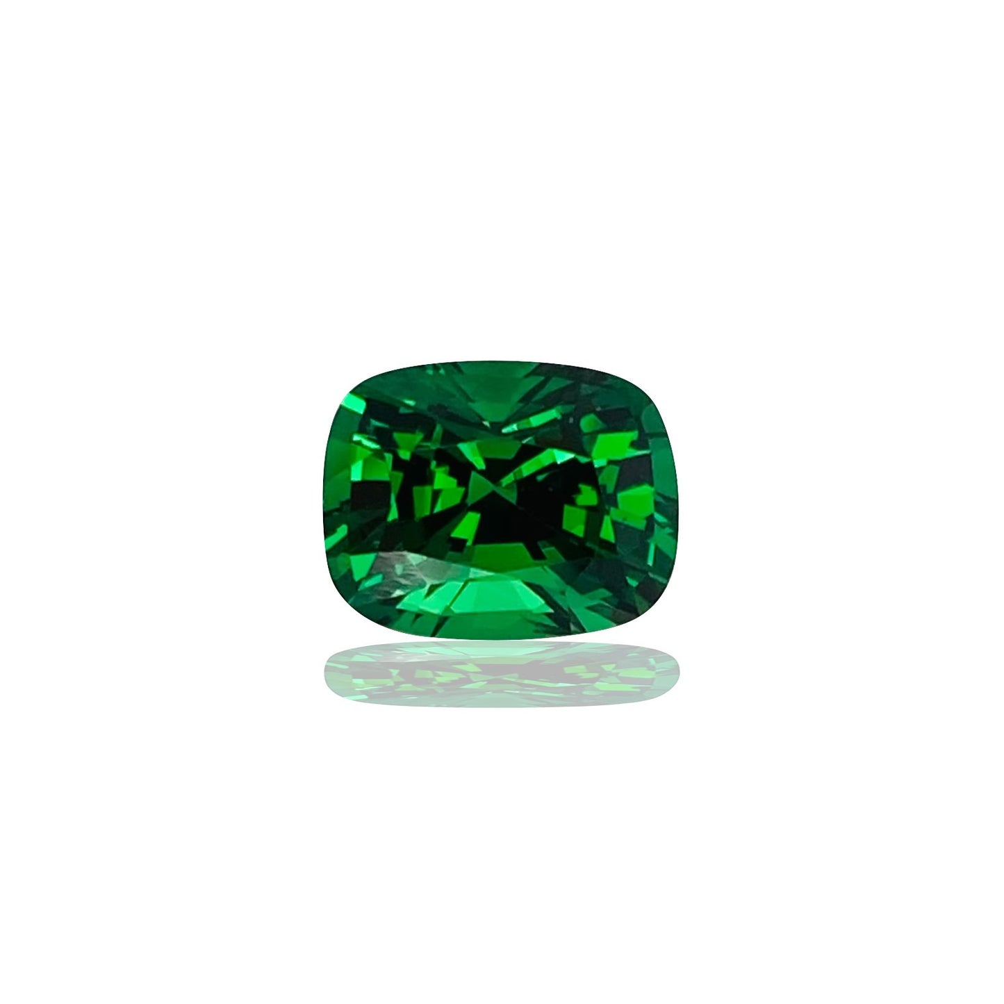 2.32ct Cushion Gem Quality - Fine Intense Green Tsavorite