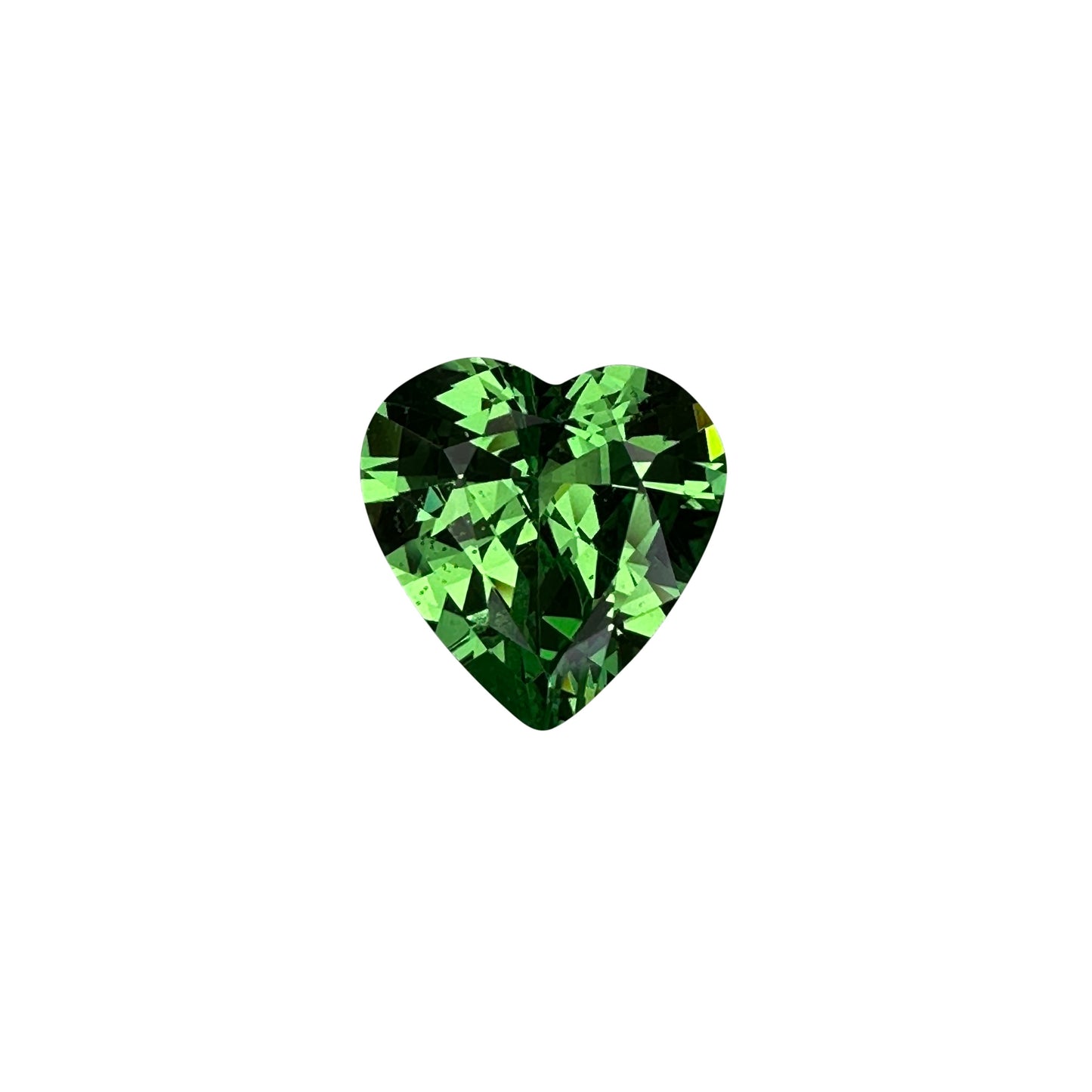 2.2ct Heart Shape Bright Green Tsavorite
