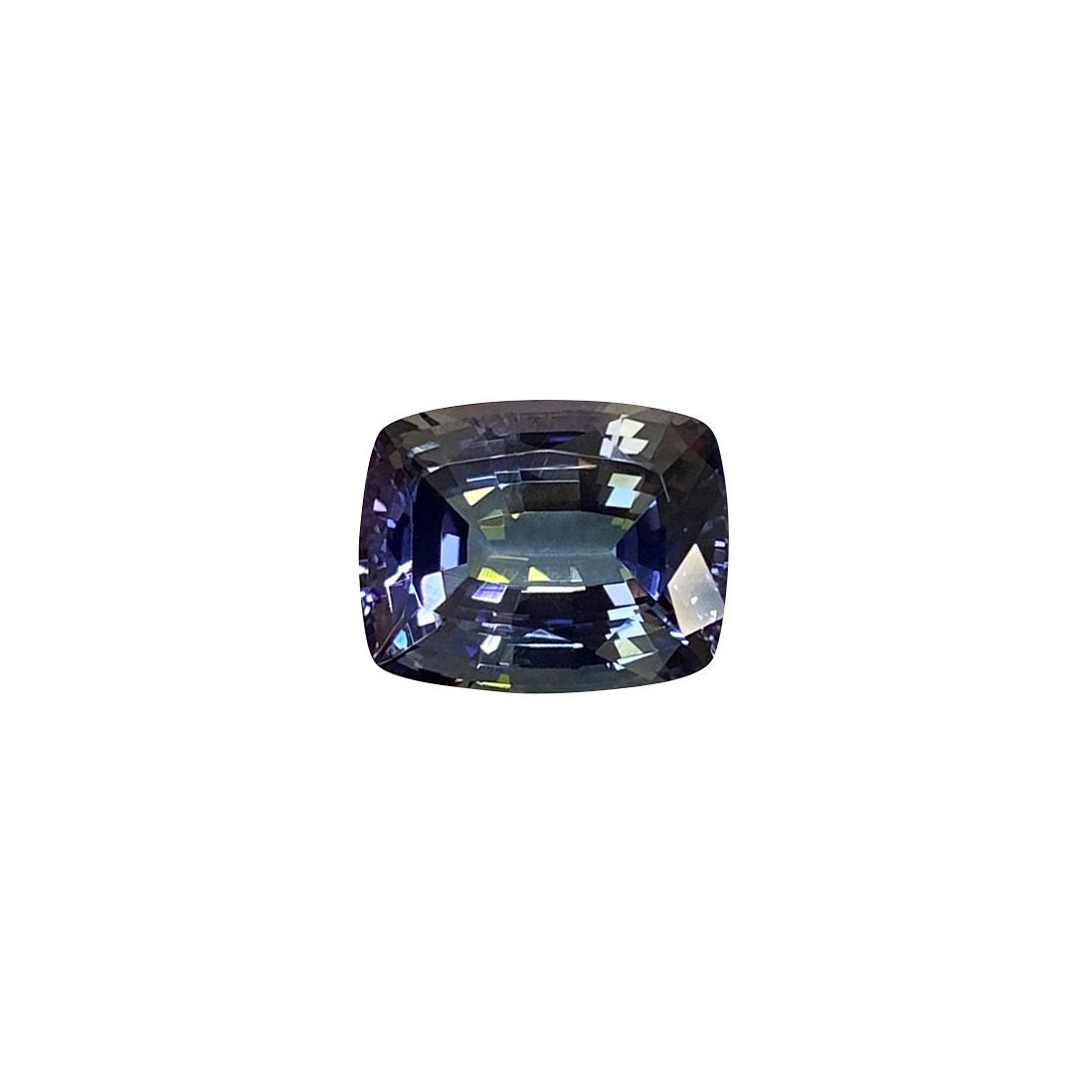 5.48ct Cushion Blue-Green Tanzanite