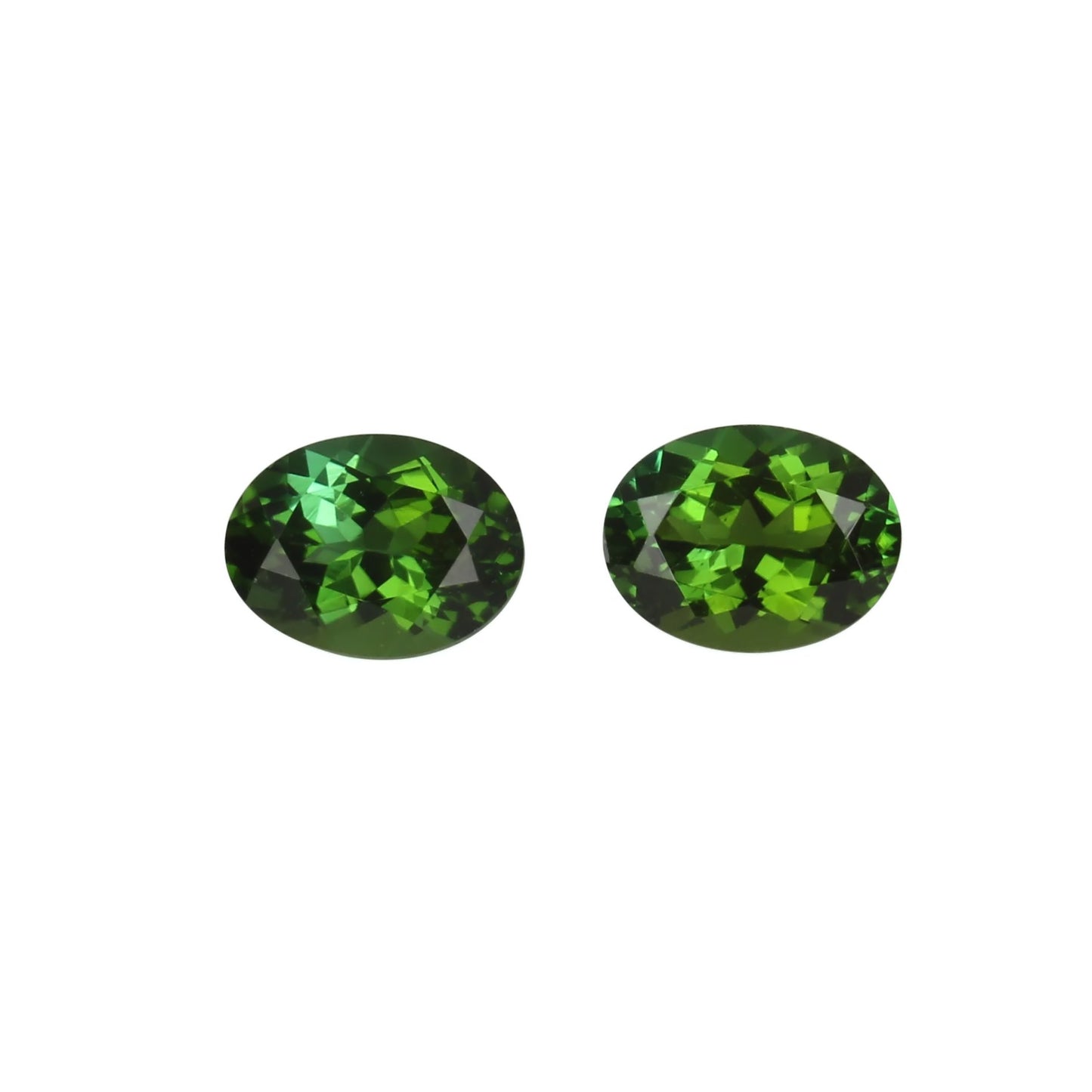 8x6mm Oval Mint Green Tourmaline Pair