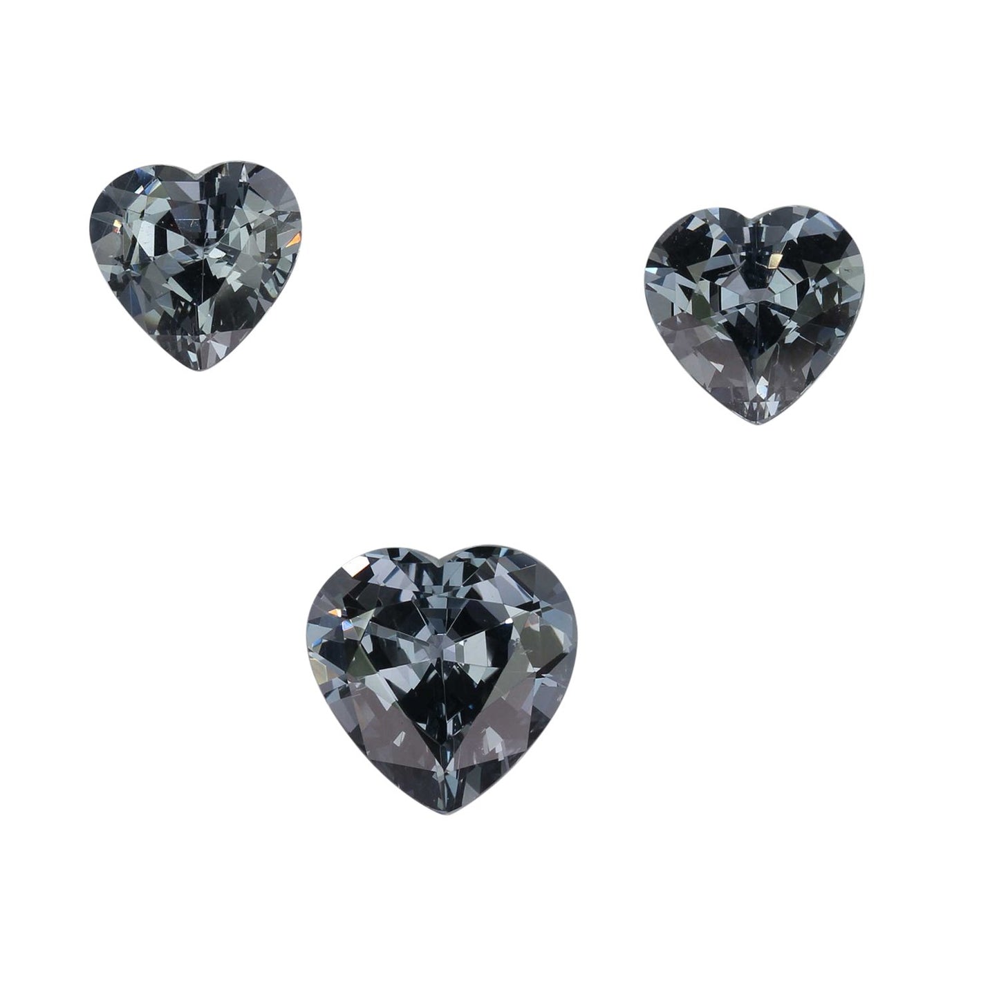 8.41ct Heart Shape Grey Spinel Suite