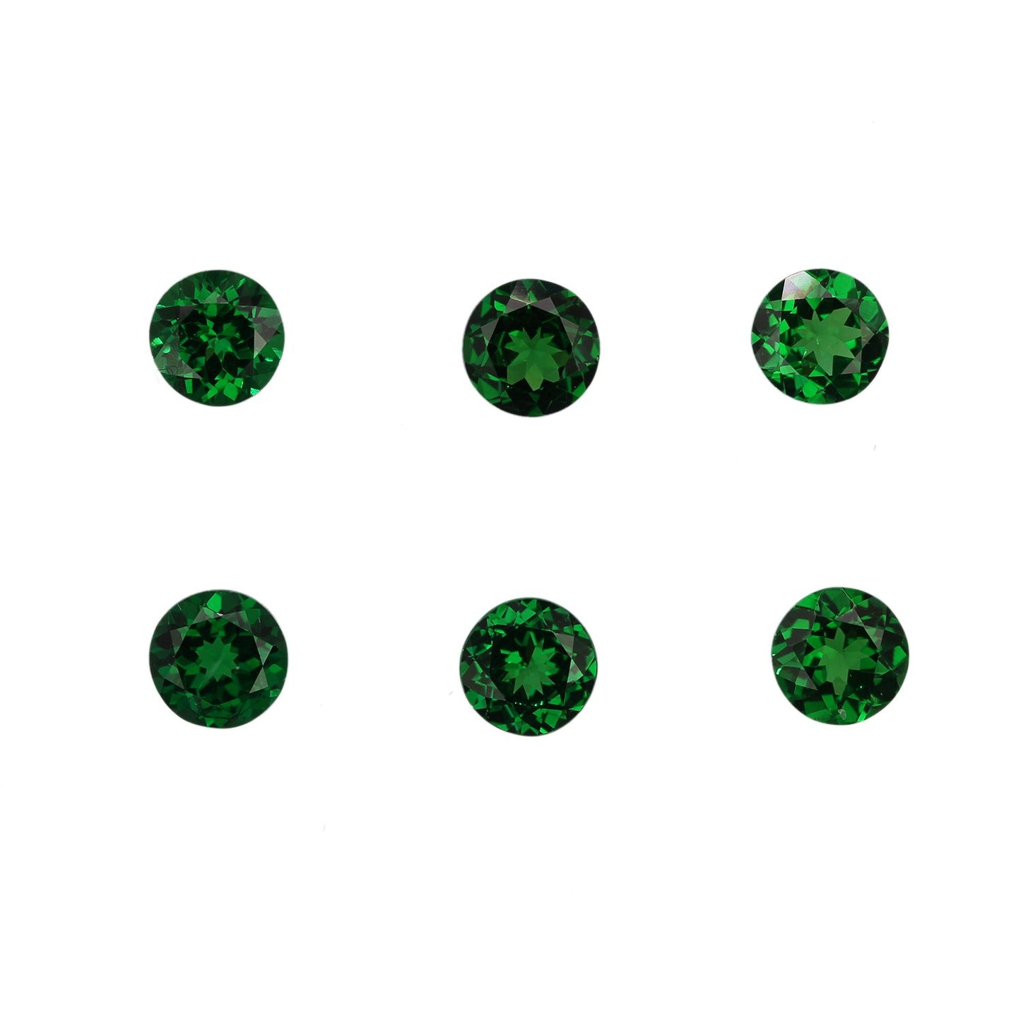 5.25mm Round Fine Intense Green Tsavorite