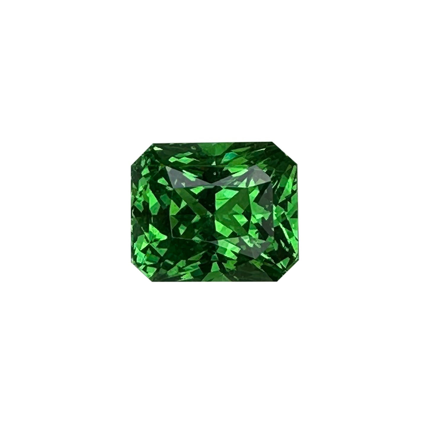 2.1ct Emerald Cut Bright Green Tsavorite