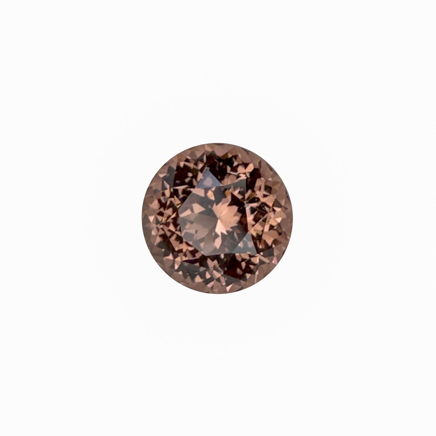 11mm Round Copper Malaya Garnet Pair