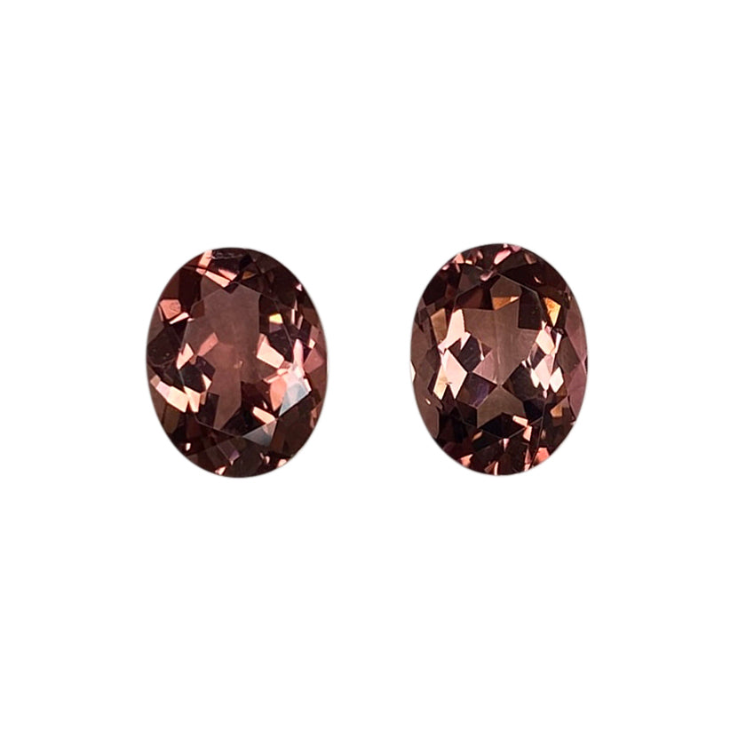 Peach Tourmaline Pair